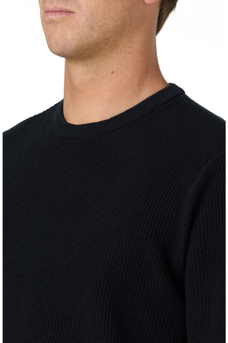 OG Roscoe Waffle Sweater, Alternate, color, BLACK