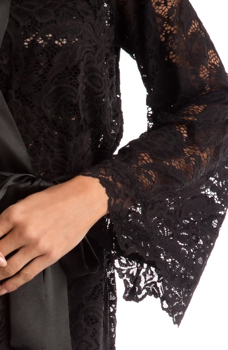 In Bloom by Jonquil Roman Lace Robe, Alternate, color, 