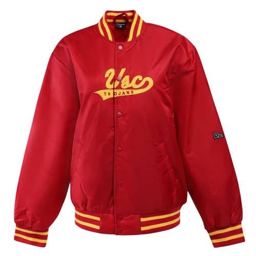 Hype And Vice Cardinal Usc Trojans A-game Varsity Full-snap Jacket