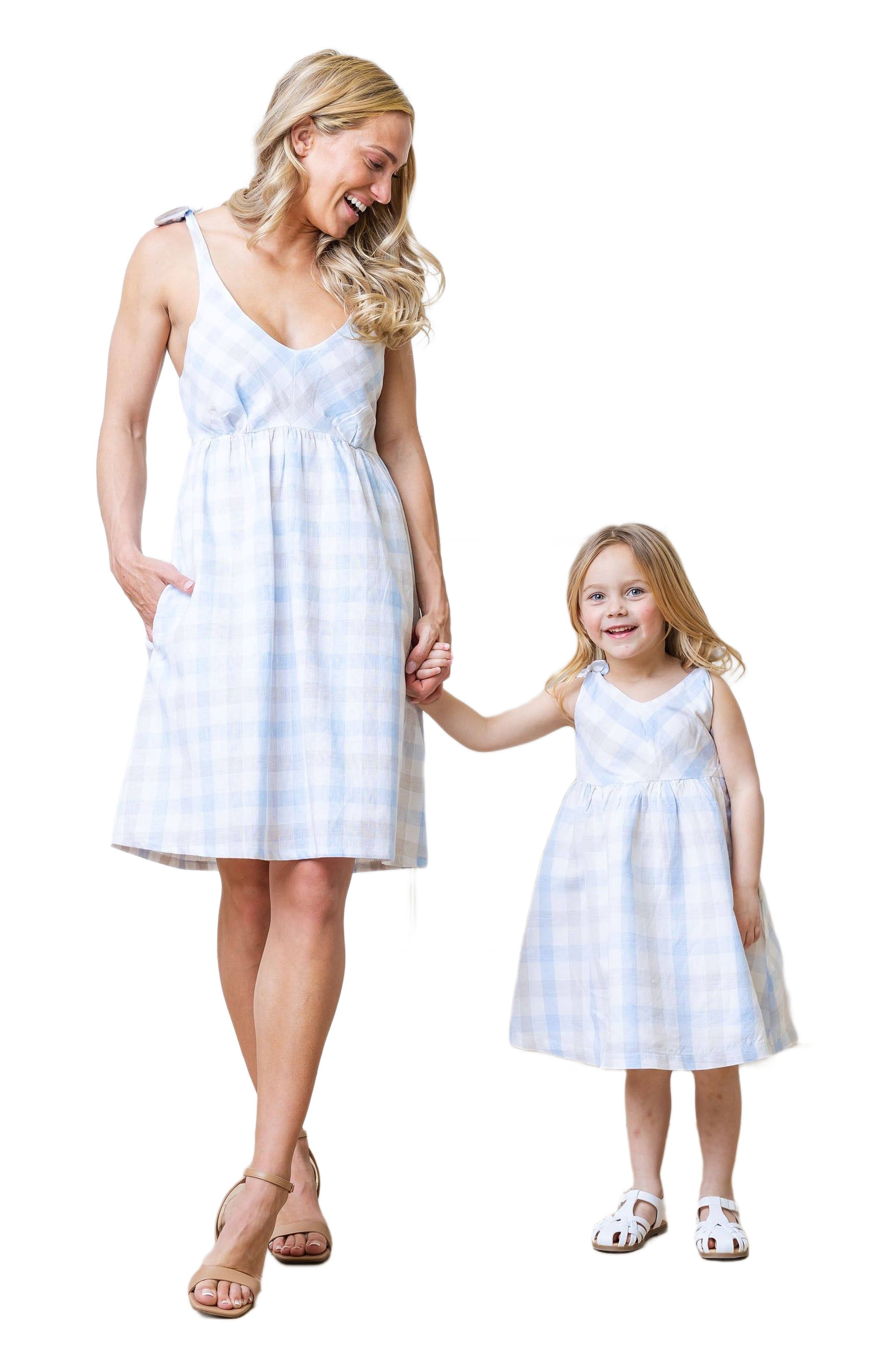 Classic Blue and Taupe Check