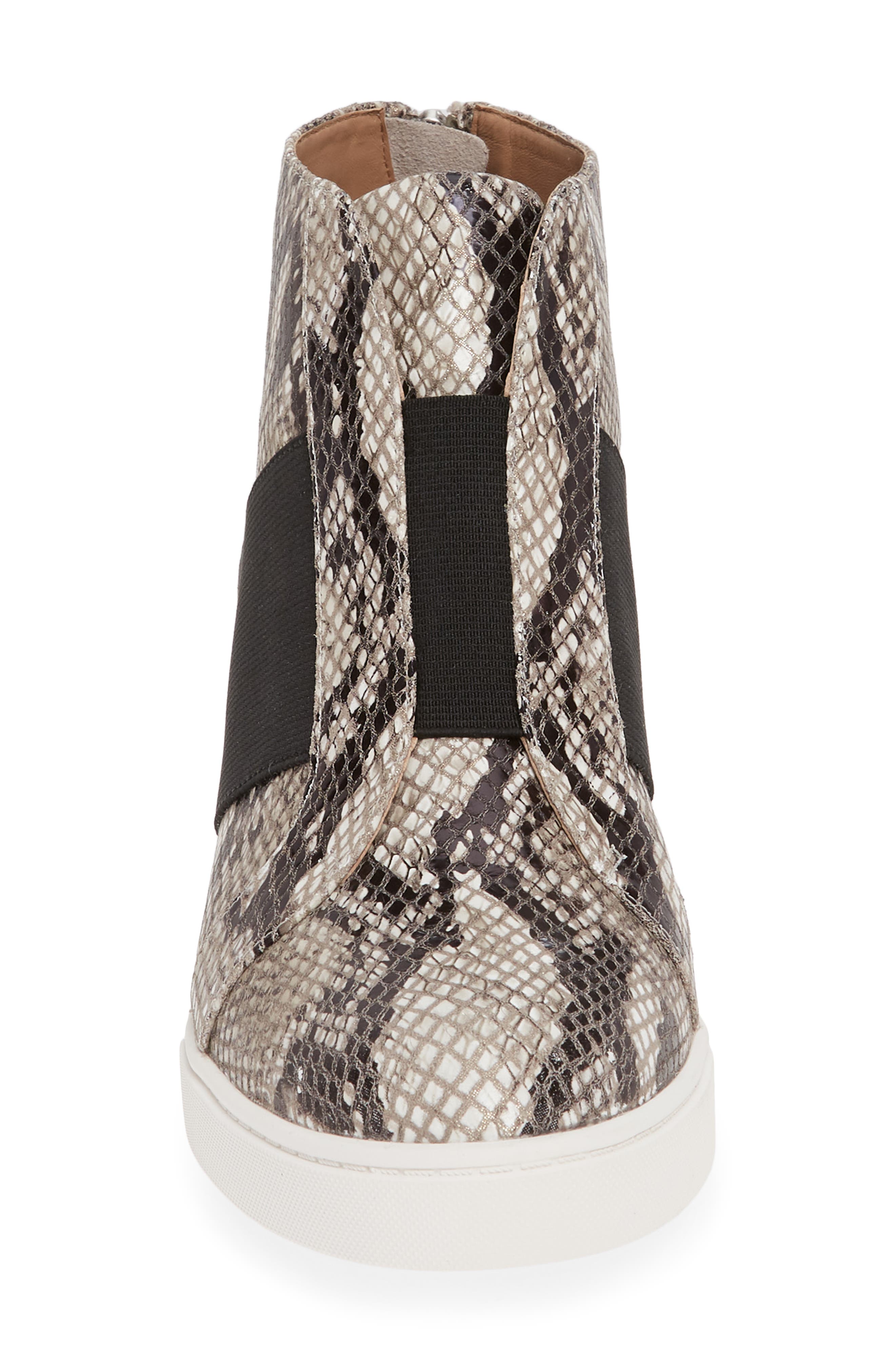 Amber Wedge Sneaker, Alternate, color, PYTHON PRINT LEATHER