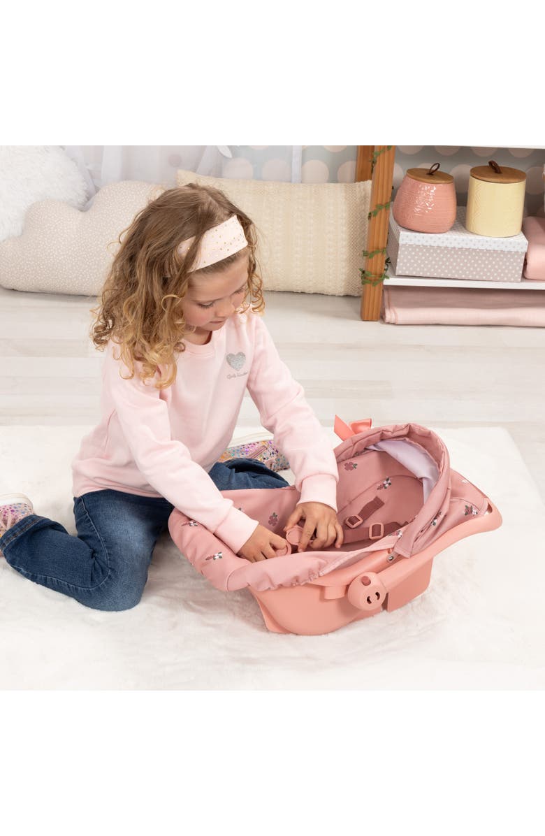 Bayer Design Doll Deluxe Car Seat, Portabld Travel Carrier For Dolls Up To 18 Inches, Kids 3+, Alternate, color, Pink