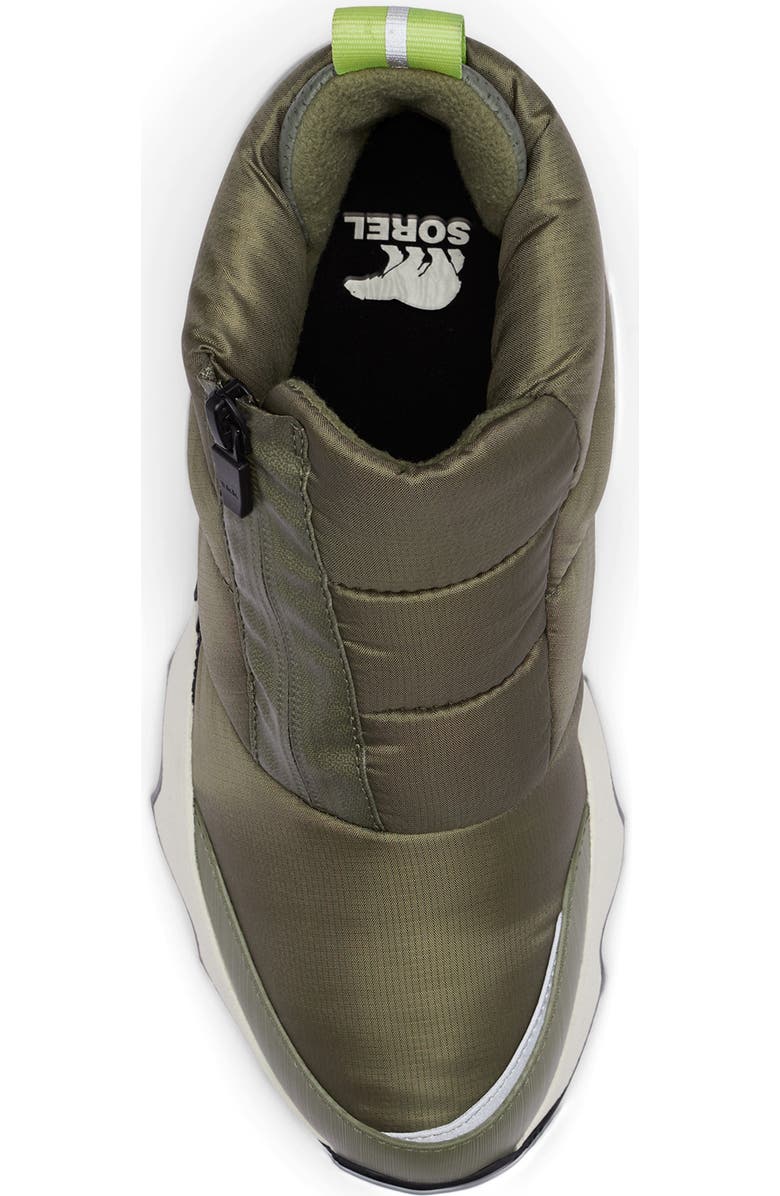 SOREL Kinetic Impact Waterproof Zip Bootie, Alternate, color, Stone Green/ Black