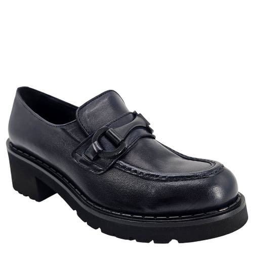 Madison Maison Lug Sole Chunky Loafer In Blue