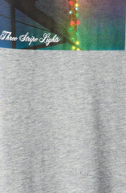 Adidas Originals Adidas Three Stripe Lights T-shirt In Gray
