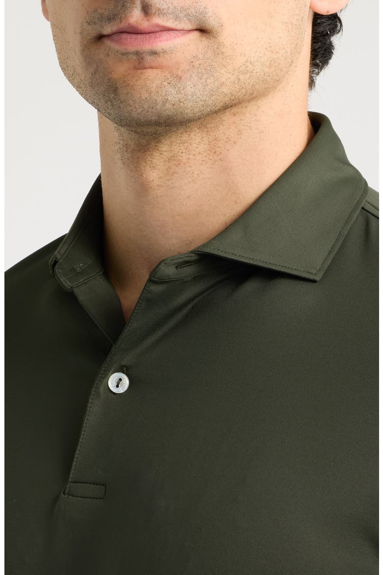 Solid Performance Jersey Polo, Alternate, color, DARK OLIVE