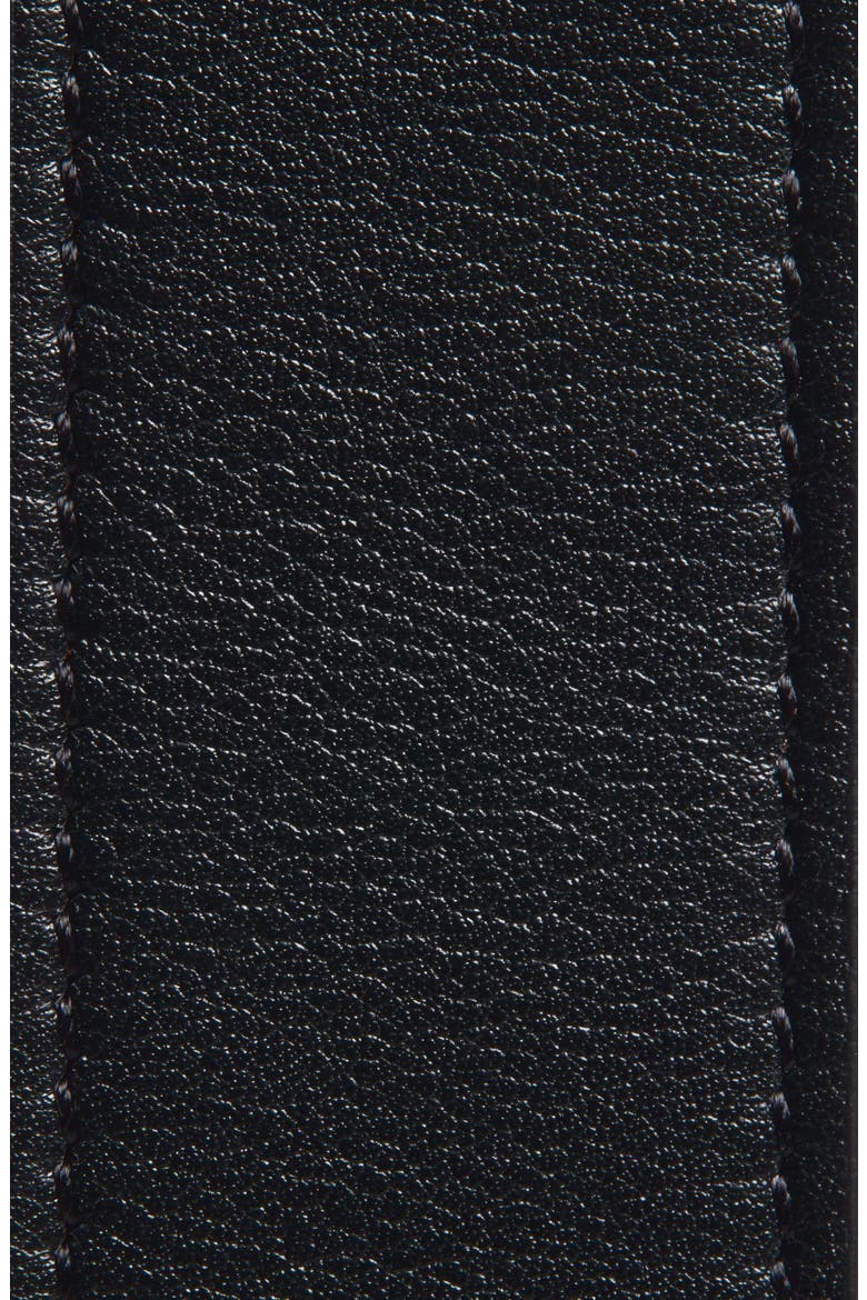 VLOGO Buckle Reversible Leather Belt, Alternate, color, BLACK/ CAMEL