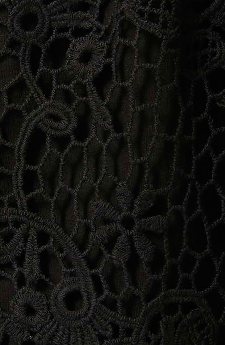 Topshop Crochet Miniskirt, Alternate, color,