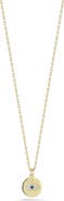 SPHERA MILANO 14k Gold Over Sterling Silver Eye Pendant Necklace