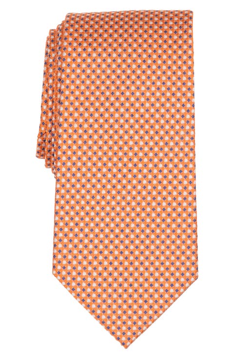 Neat Dot & Square Silk Blend Tie