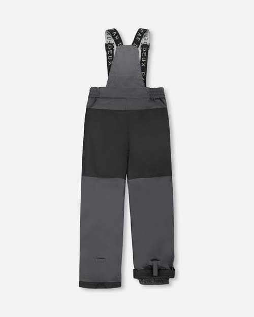 Deux Par Deux Boy Two-piece Discover Snowsuit In Gray