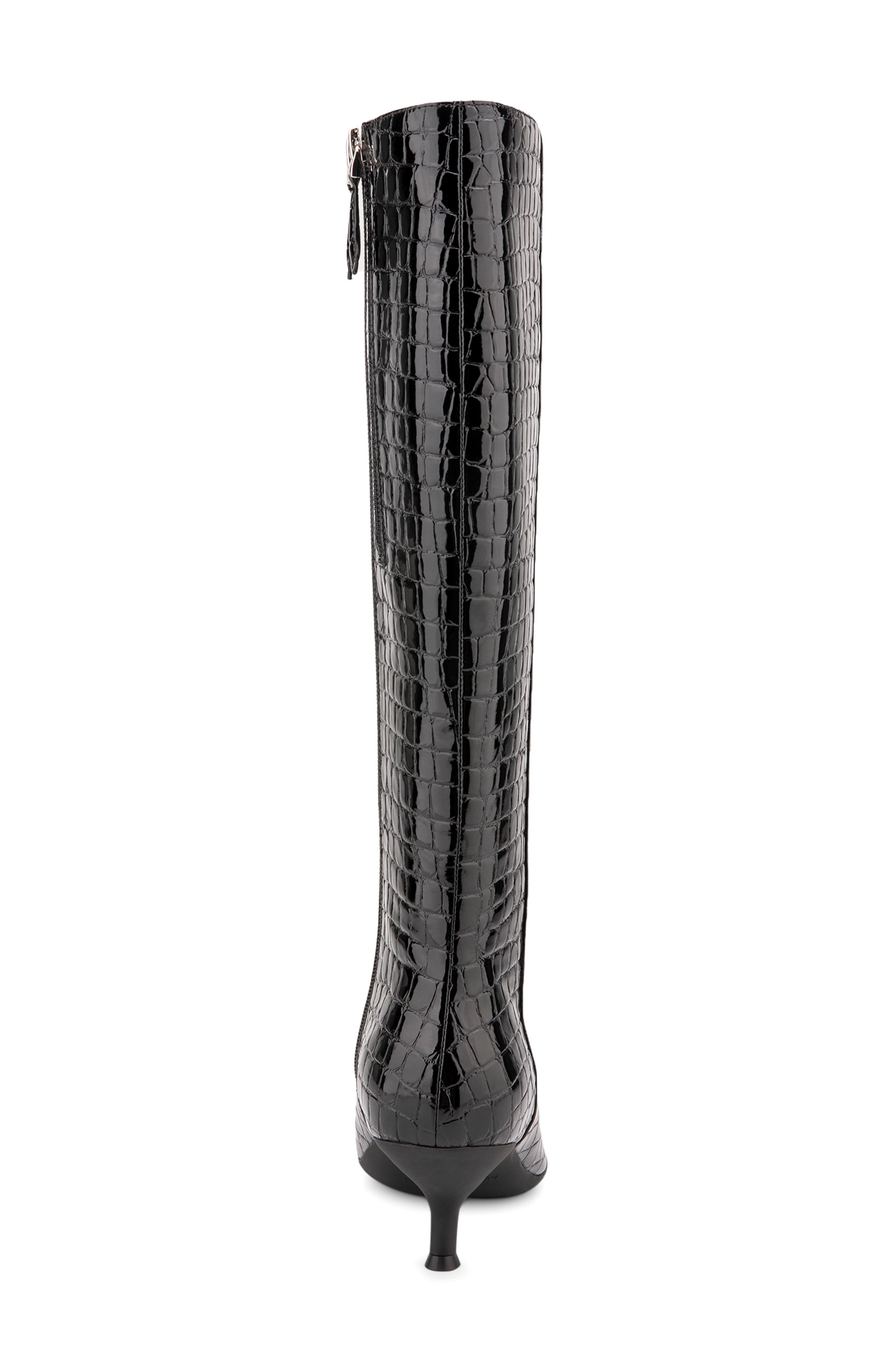 Aerosoles Loano Knee High Boot, Alternate, color, Black Jelly Croco