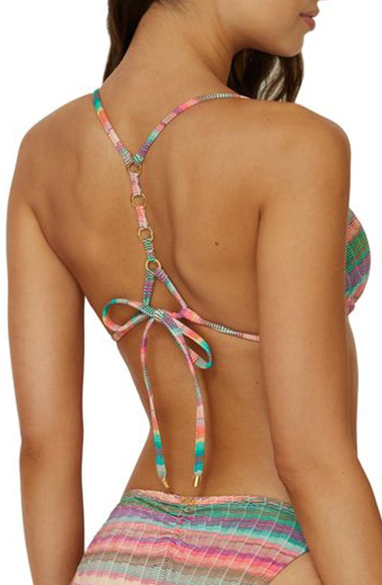 PQ SWIM Chain Hardware Triangle Bikini Top, Alternate, color, 