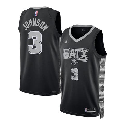 Unisex Jordan Brand Keldon Johnson Black San Antonio Spurs Swingman Jersey - Statement Edition