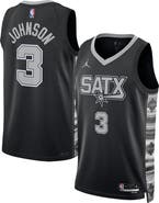 Jordan Brand Unisex Jordan Brand Keldon Johnson Black San Antonio Spurs Swingman Jersey - Statement Edition