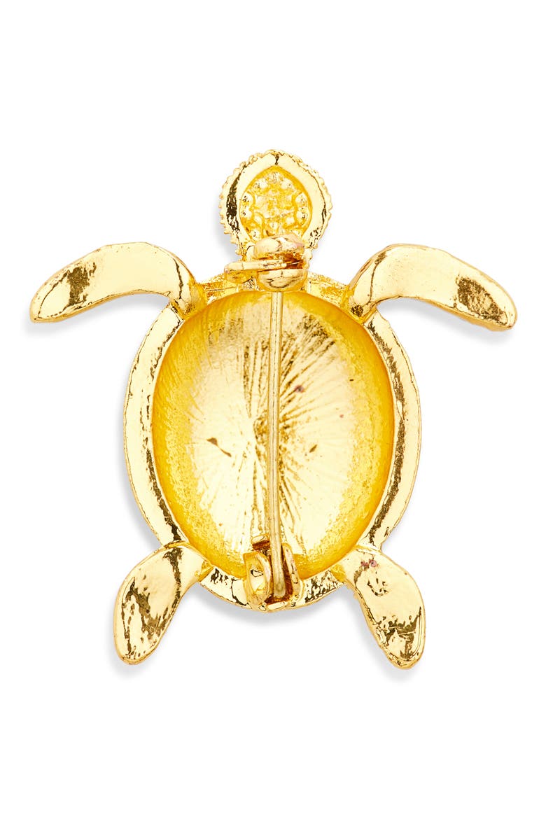 Yellow Turtle Lapel Pin, Alternate, color, YELLOW