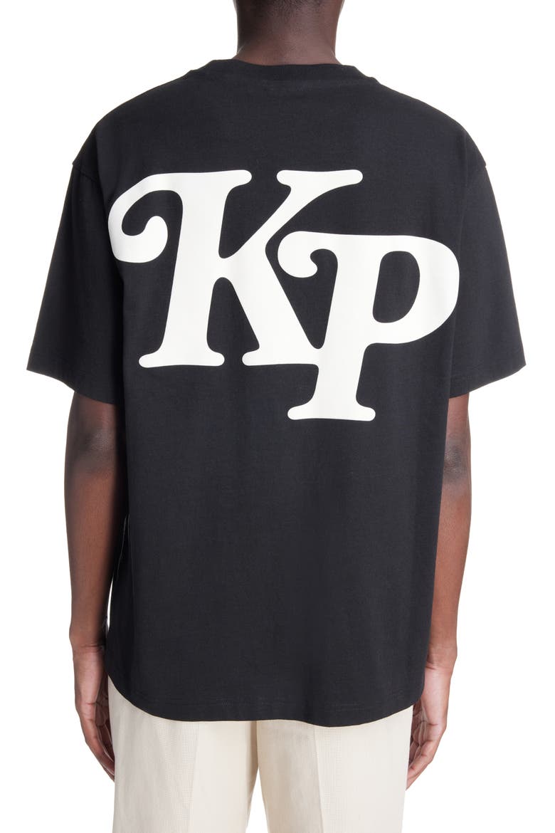 Verdy Logo Oversize Cotton Graphic T-Shirt, Alternate, color, BLACK