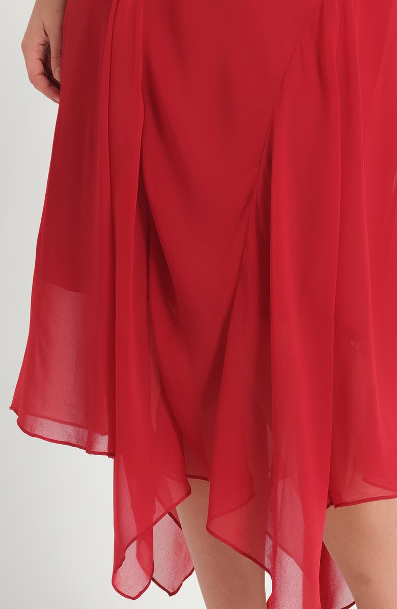 Estelle Holly Handkerchief Hem Midi Dress, Alternate, color,