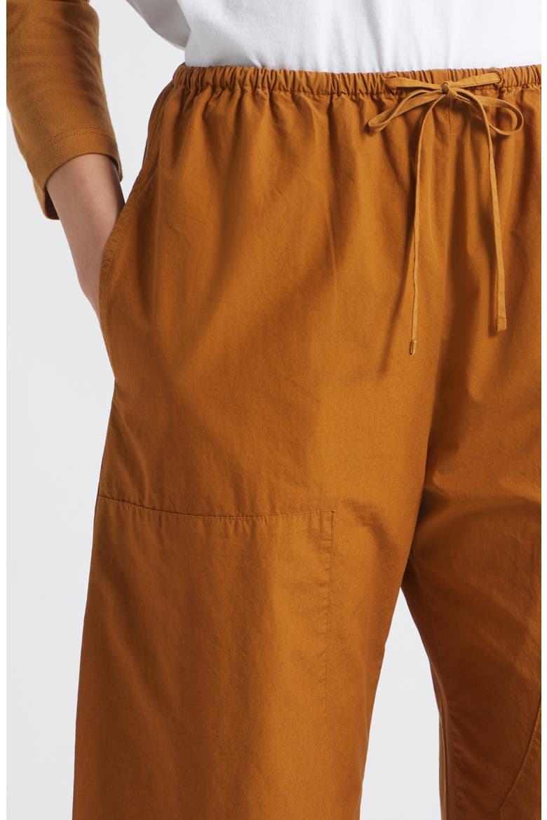 Kyoto Cotton Drawstring Utility Crop Pants, Alternate, color, COPPER