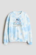 H&M Brushed-inside Printed Sweatshirt