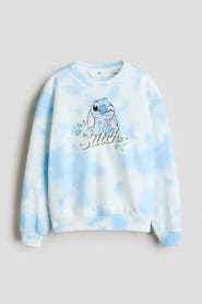 H&M Brushed-inside Printed Sweatshirt
