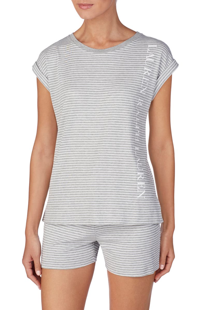 Lauren Ralph Lauren Knit Pajama Top, Main, color, 