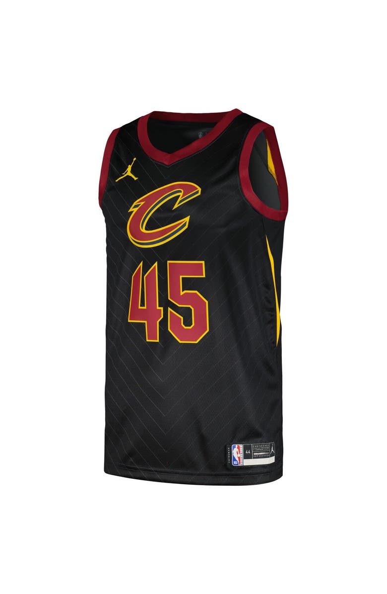 Jordan Brand Men's Jordan Brand Donovan Mitchell Black Cleveland Cavaliers Swingman Player Jersey - Statement Edition, Alternate, color, 