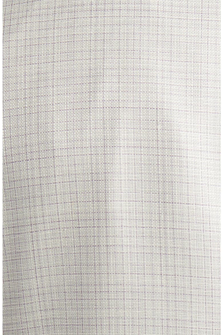 Kei Trim Fit Microcheck Wool & Silk Blend Sport Coat, Alternate, color, WHITE