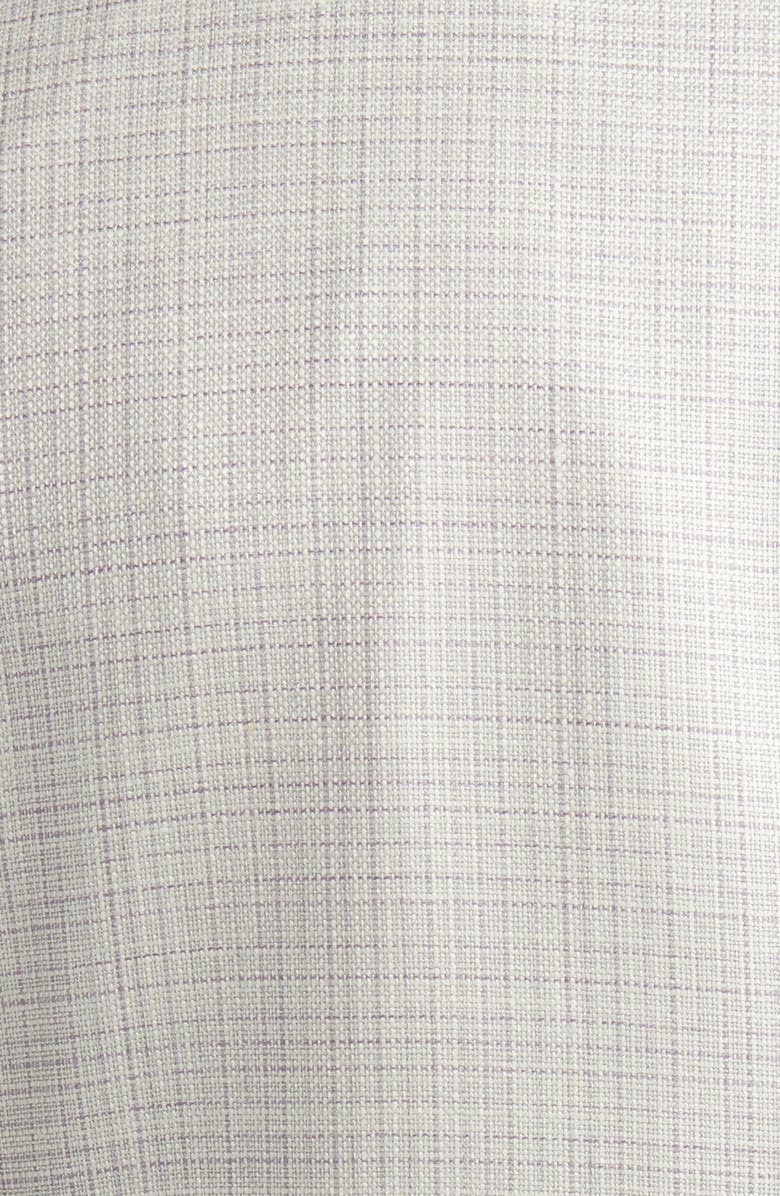 Canali Kei Trim Fit Microcheck Wool & Silk Blend Sport Coat, Alternate, color, 