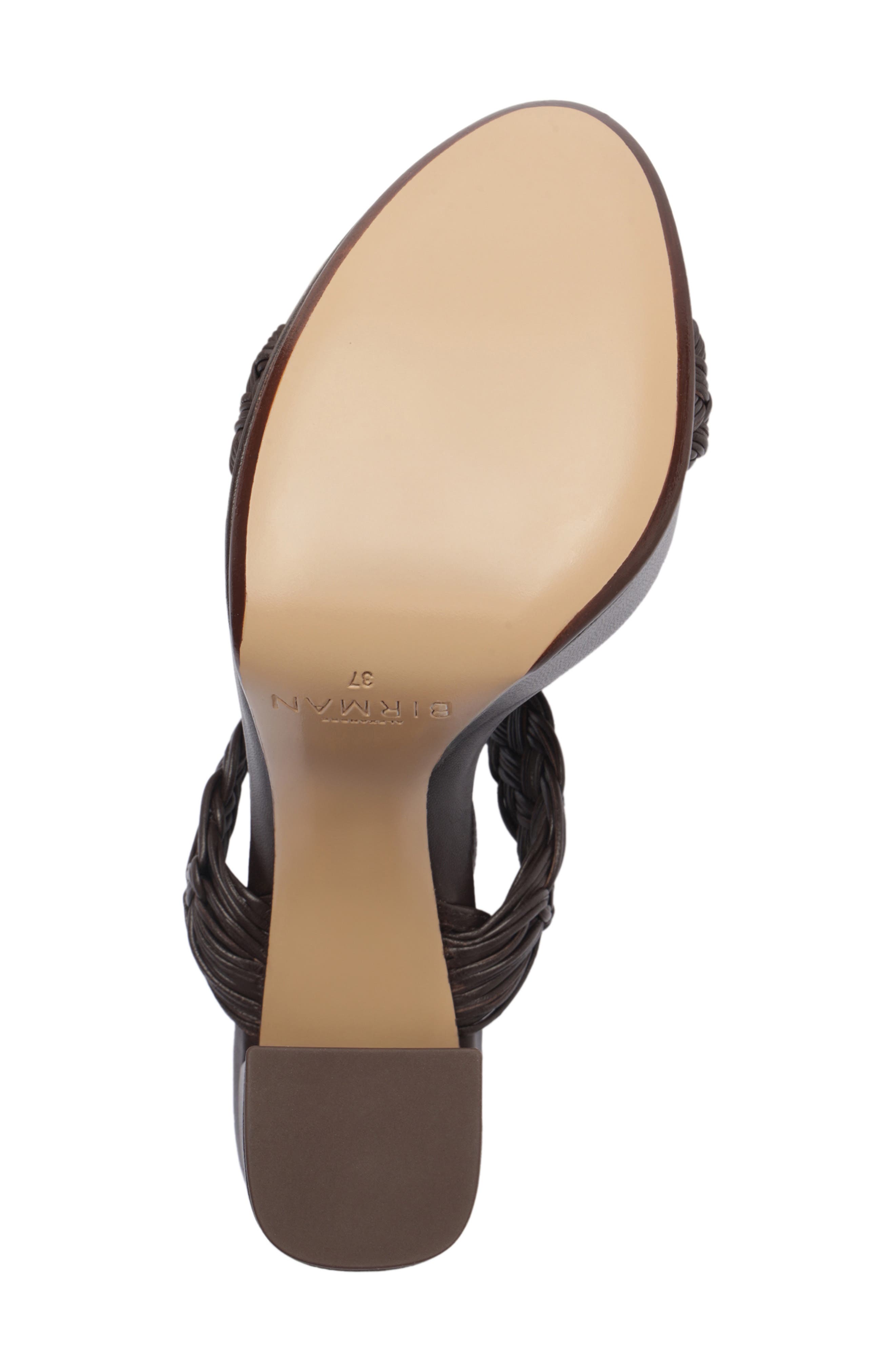 Thalia Platform Sandal, Alternate, color, DARK BROWN