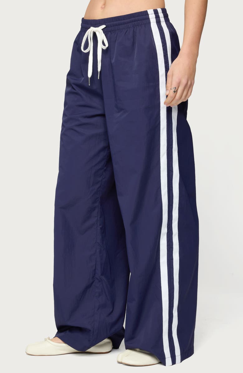 EDIKTED Kieran Tie Waist Track Pants, Alternate, color, 