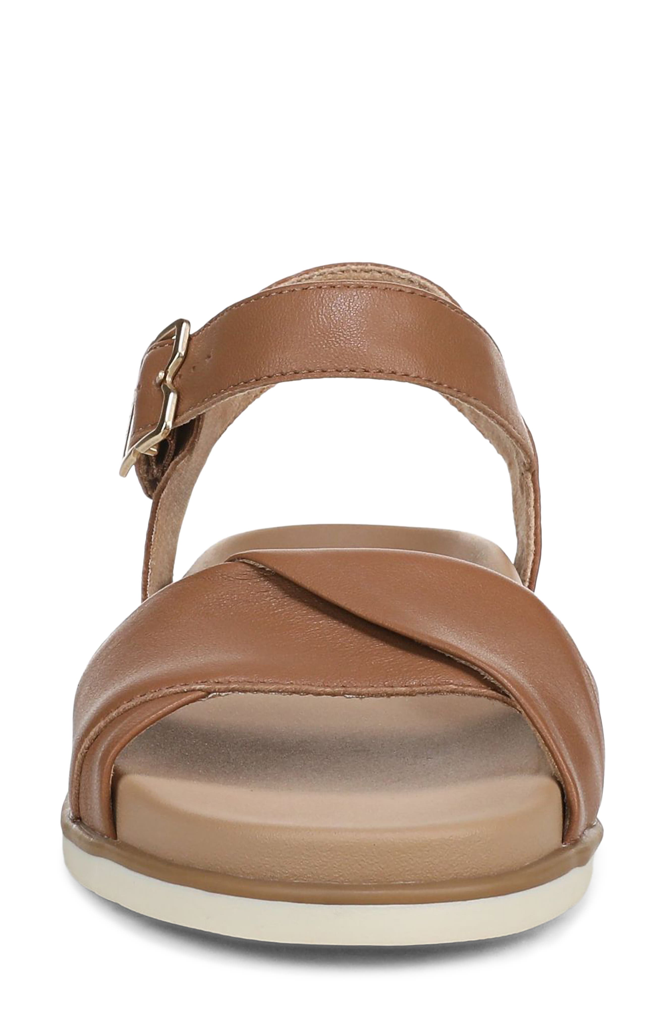 Free To Move Quarter Strap Sandal, Alternate, color, HONEY BROWN