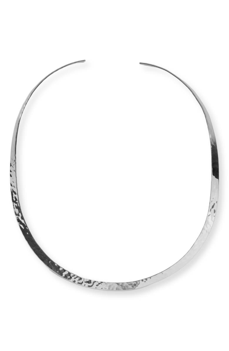ARGENTO VIVO Hammered Collar Necklace, Main, color, 