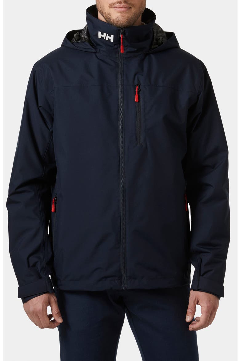 Hooded Crew 2.0 Waterproof Midlayer Sailing Jacket, Main, color, NAVY