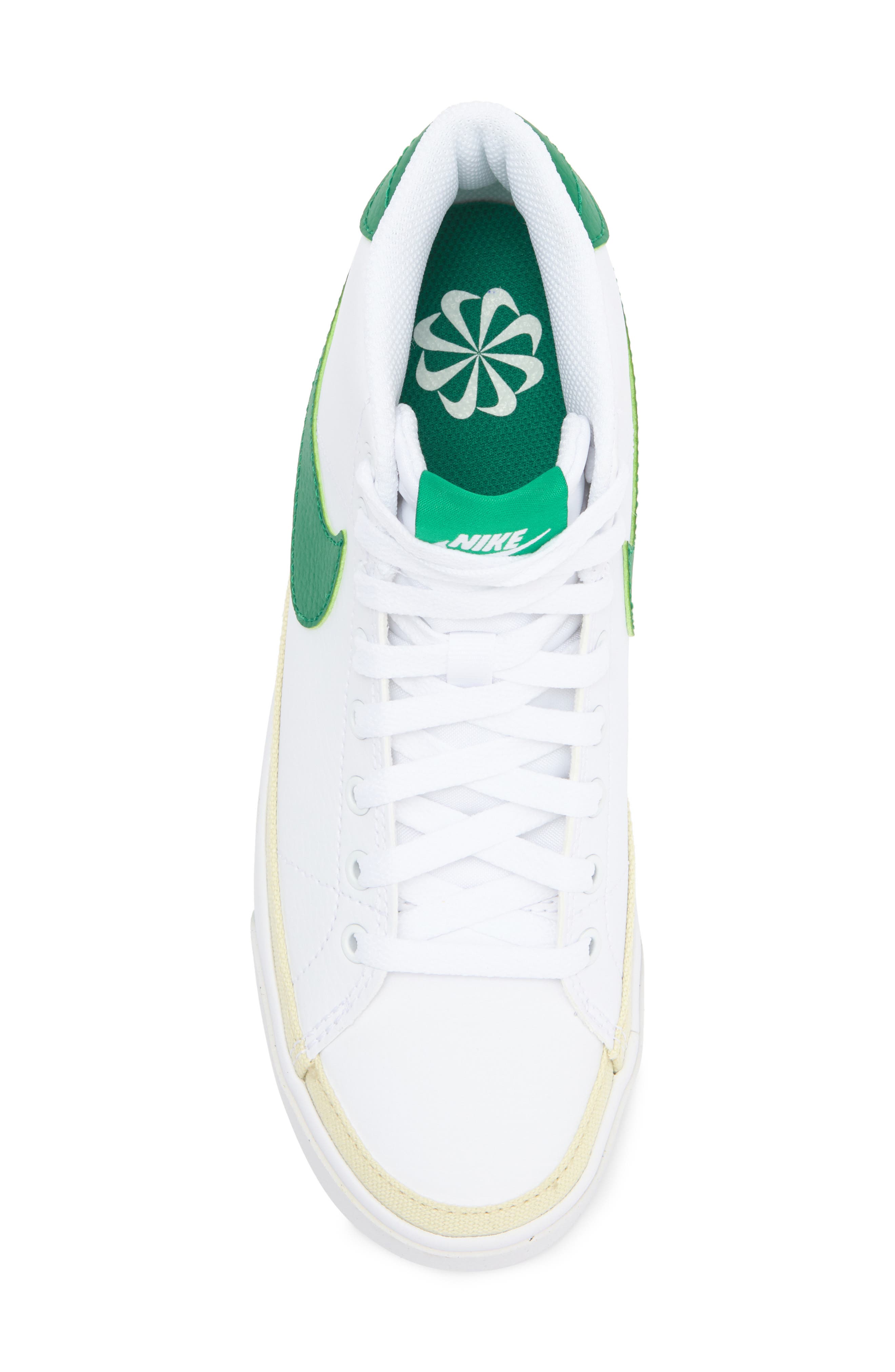 Nike Court Legacy Mid Top Sneaker, Alternate, color, White/ Malachite