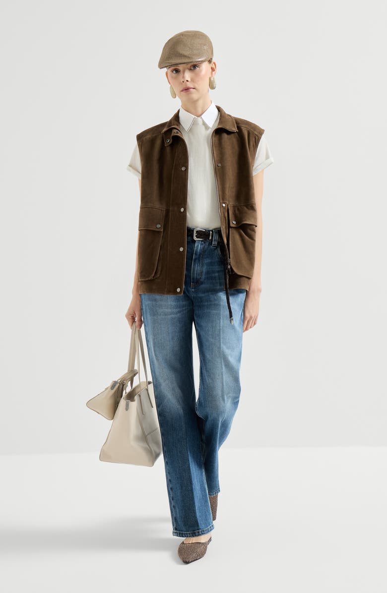 Brunello Cucinelli Contemporary Loose trousers, Alternate, color, Denim