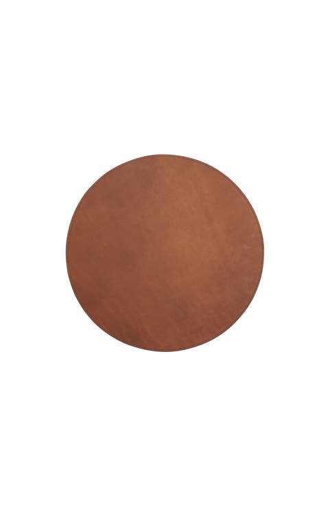 Nelson Leather Circular Placemat
