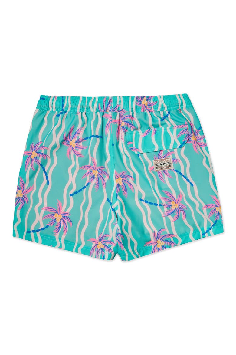 Heat Wave Happy Hour 5-Inch Swim Trunks, Alternate, color, TEAL