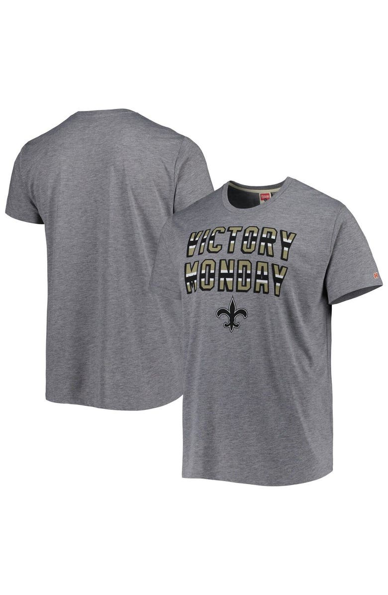 Homage Men's Homage Gray New Orleans Saints Victory Monday Tri-Blend T-Shirt, Main, color, Gray