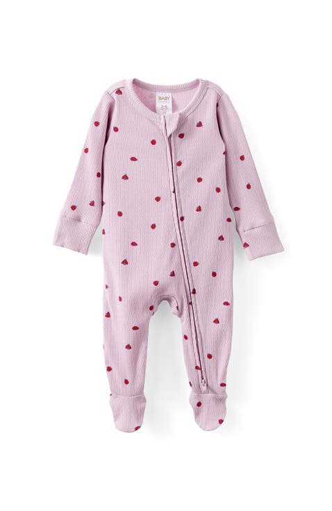 Organic Pointelle Zip All In One Romper