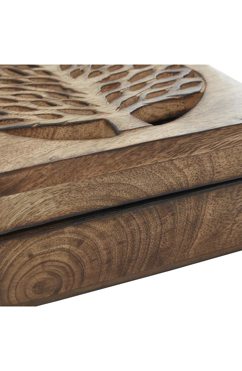 SONOMA SAGE HOME Handmade Wood Tree Set of 3 Storage Boxes, Alternate, color, 