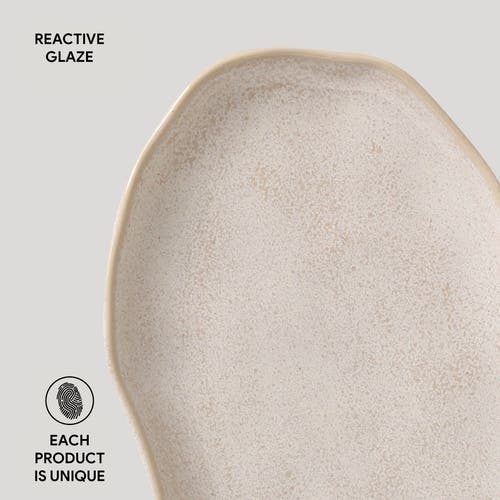 Porto Brasil Shallow Bio Oval Platter Medium Set Of 4 In Brown