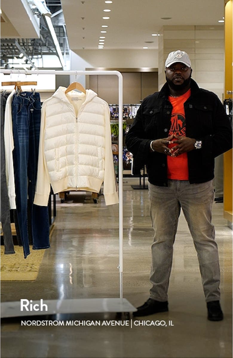 Quilted Down & Wool Knit Cardigan, sales video thumbnail