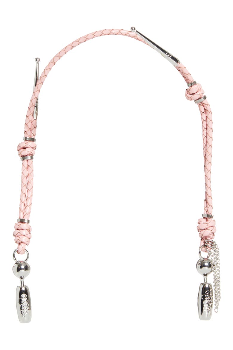 Leather Bolo Wrist Strap for iPhone Case, Main, color, PEONY PINK