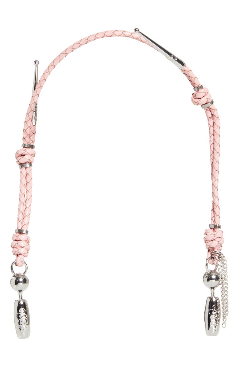 ossa Leather Bolo Wrist Strap for iPhone Case, Main, color, Peony Pink