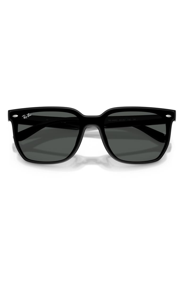 Ray-Ban Square Sunglasses, Alternate, color, Black