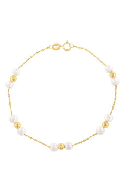 Freshwater Pearl Station Bracelet