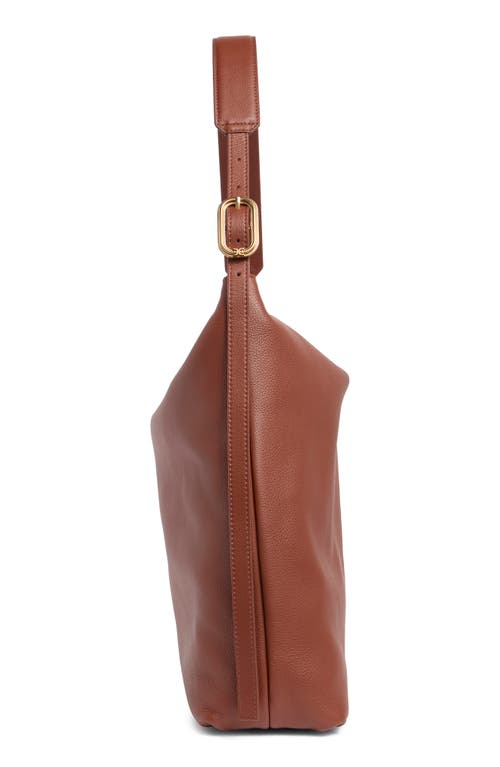 Sam Edelman Kara Medium Buckle Hobo Bag In Brandy