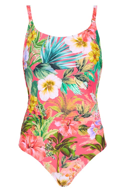 Shop Jantzen Mio Tropical Print One-piece Swimsuit