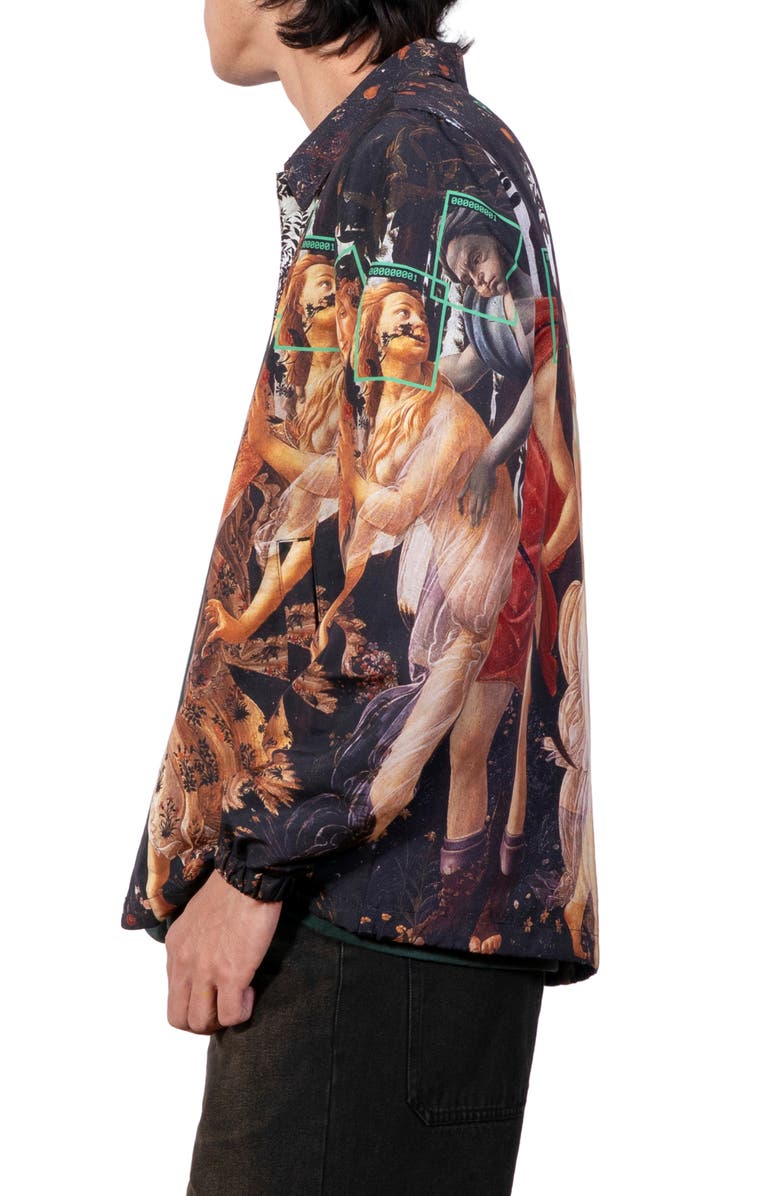 PLEASURES Facial Recognition Cotton Coach Jacket, Alternate, color, Multi